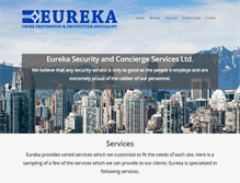 Tablet Screenshot of eurekasecurity.com